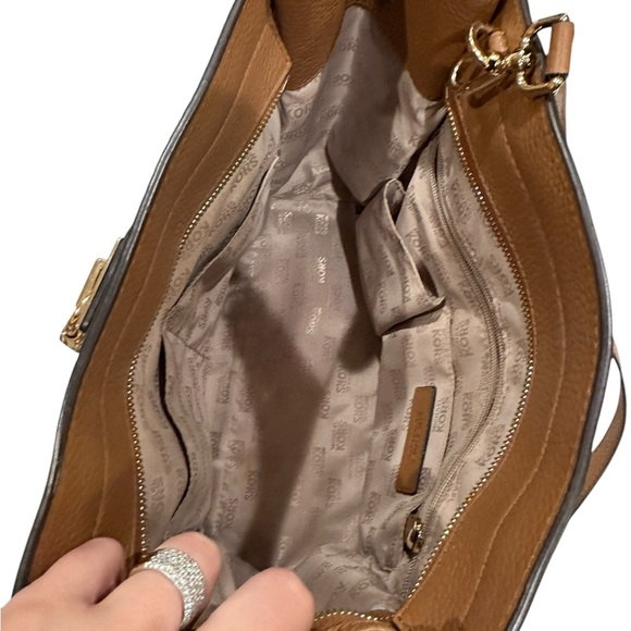 MICHAEL Michael Kors Brown Leather Hamilton Travel Tote - Picture 5 of 6